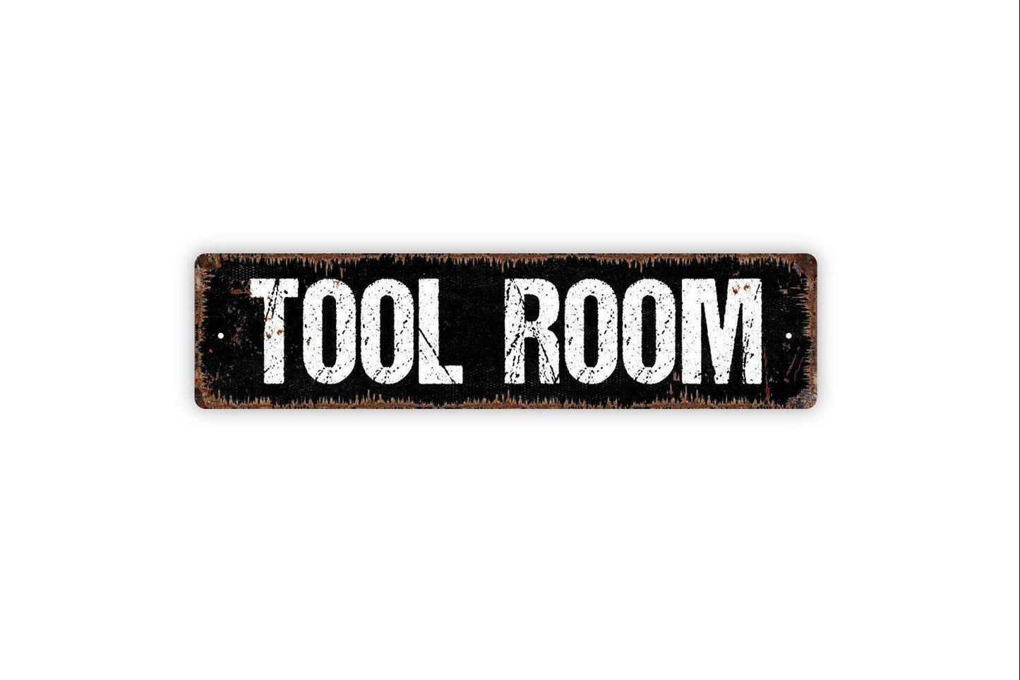 Tool Room Sign - Workshop Garage Man Cave Tool Shed Vinyl Sticker Or Street Metal Sign or Door Name Plate Plaque