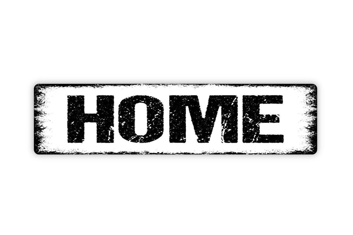 Home Sign - Welcome To Or Sports Theme Ballfield Stadium Visitor Vinyl Sticker Or Street Metal Sign or Door Name Plate Plaque