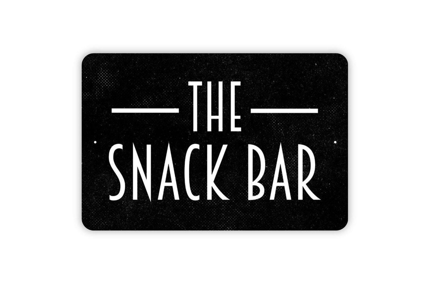 The Snack Bar Sign - Kitchen Pantry Metal Wall Art - Indoor or Outdoor