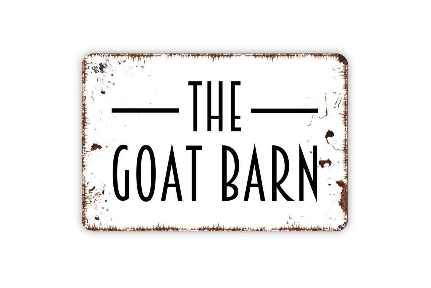 The Goat Barn Sign - Farm Metal Indoor or Outdoor Wall Art