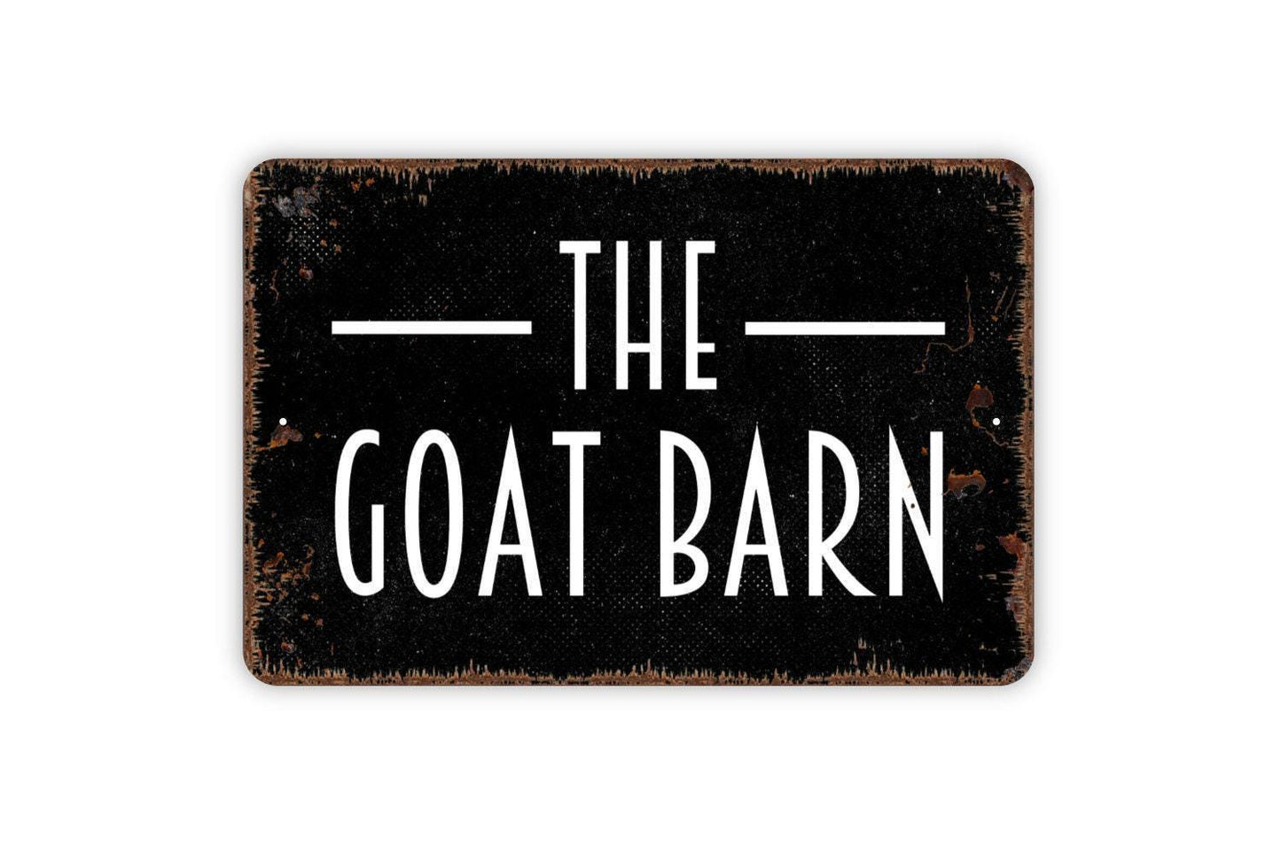 The Goat Barn Sign - Farm Metal Indoor or Outdoor Wall Art