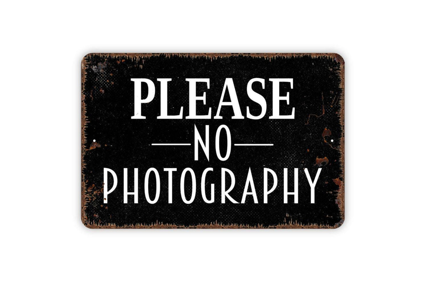 Please No Photography Sign | Rustic Privacy Wall Decor | No Camera Event Business Wedding Venue Sign | Metal Sign or Vinyl Sticker