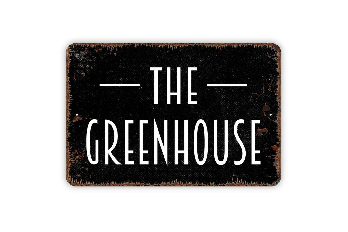 The Greenhouse Sign - Metal Garden Indoor or Outdoor Wall Art