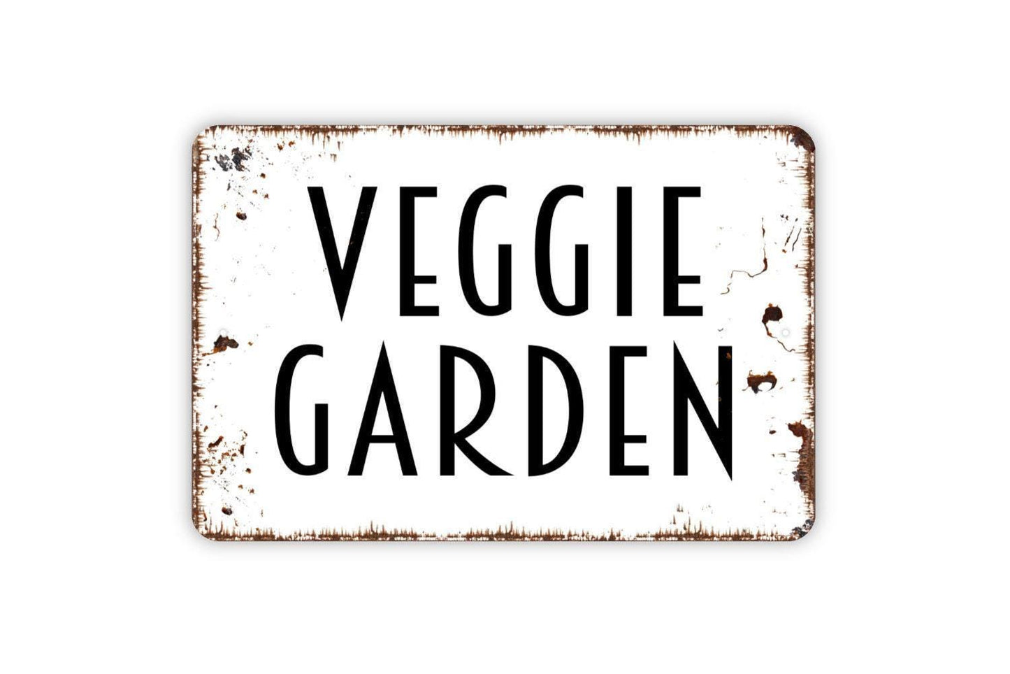 Veggie Garden Sign - Metal Garden Indoor or Outdoor Wall Art