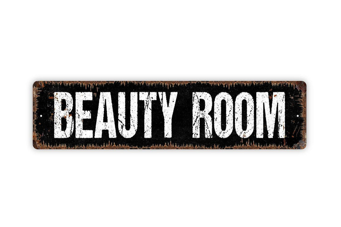 Beauty Room Sign - Vinyl Sticker Or Street Metal Sign or Door Name Plate Plaque