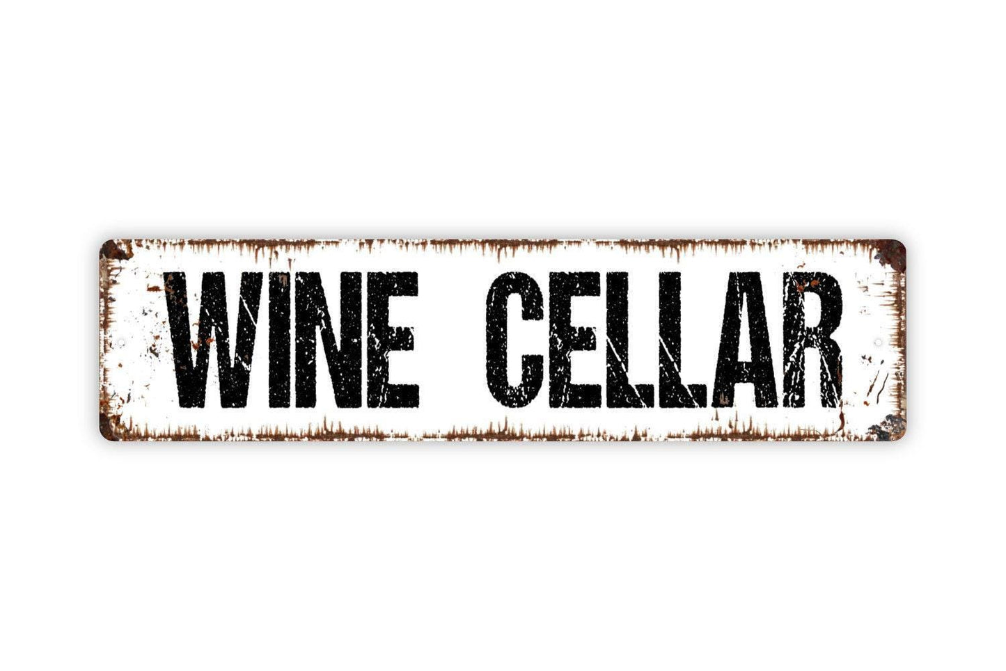 Wine Cellar Sign - Kitchen Pantry Winery Vineyard Cork Bottle Glass Vinyl Sticker Or Street Metal Sign or Door Name Plate Plaque