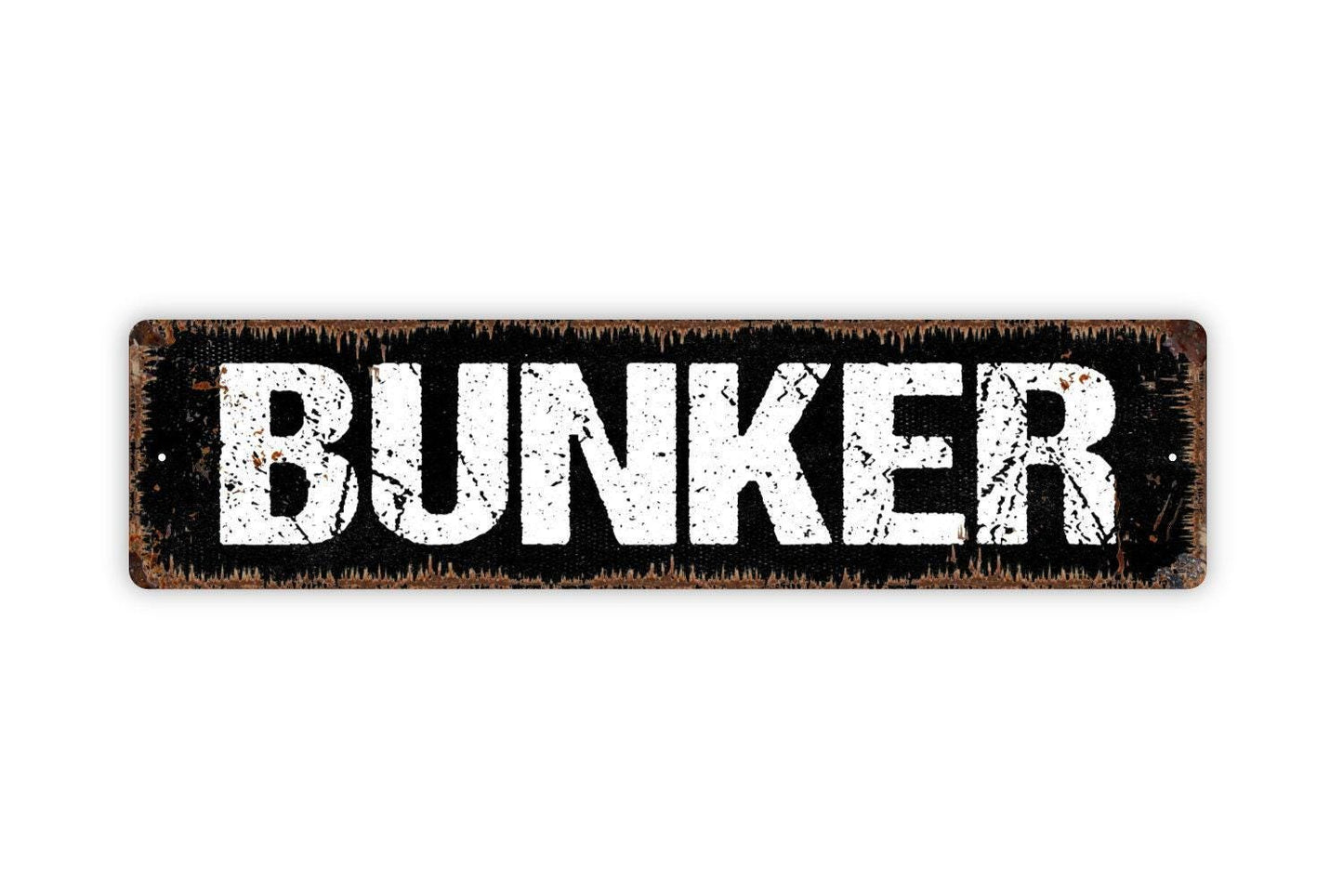 Bunker Sign, Metal Sign, Vinyl Sticker Or Street Sign or Door Name Plate Plaque