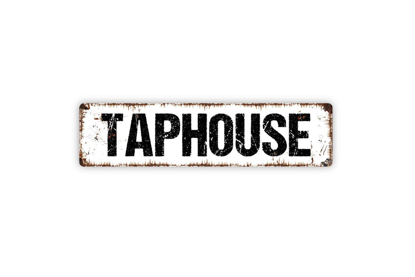 Taphouse Sign - Bar Pub Brewery Tap Room Brew Station Vinyl Sticker Or Metal Street Sign or Door Name Plate Plaque