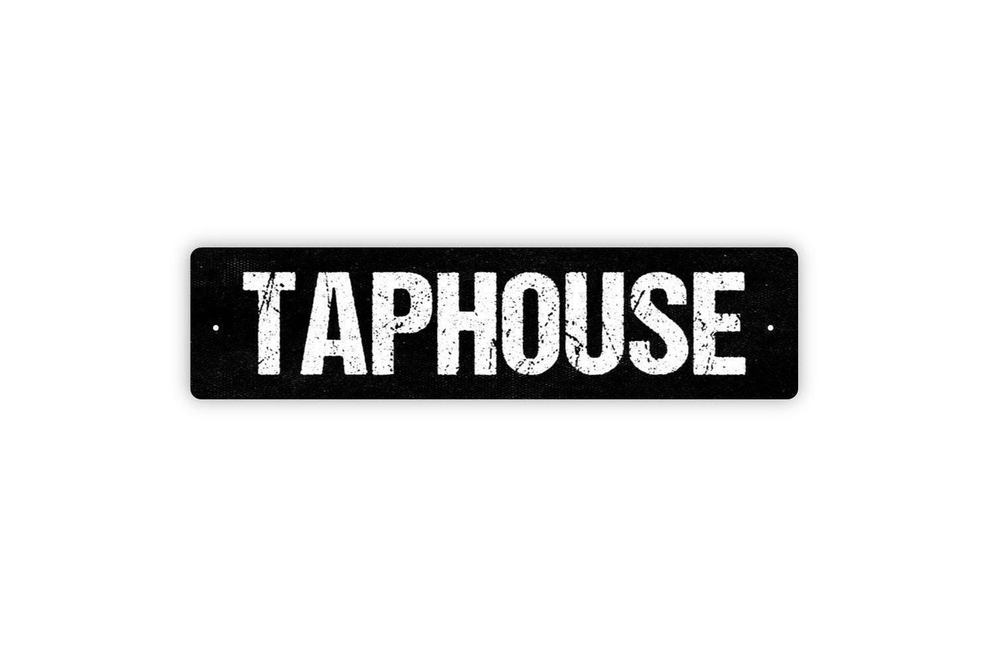 Taphouse Sign - Bar Pub Brewery Tap Room Brew Station Vinyl Sticker Or Metal Street Sign or Door Name Plate Plaque
