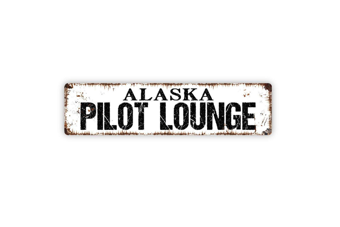Personalized Pilot Lounge Sign - Airplane Hangar Fly Airport Vinyl Sticker Or Street Metal Sign or Door Name Plate Plaque