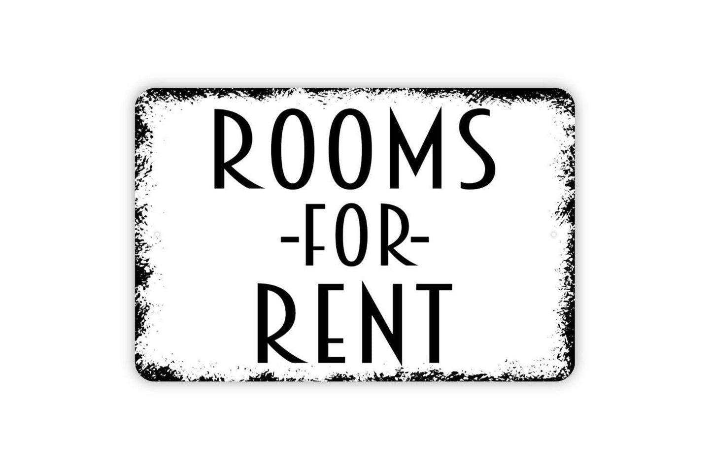 Rooms For Rent Sign - Metal Vacancy Wall Art