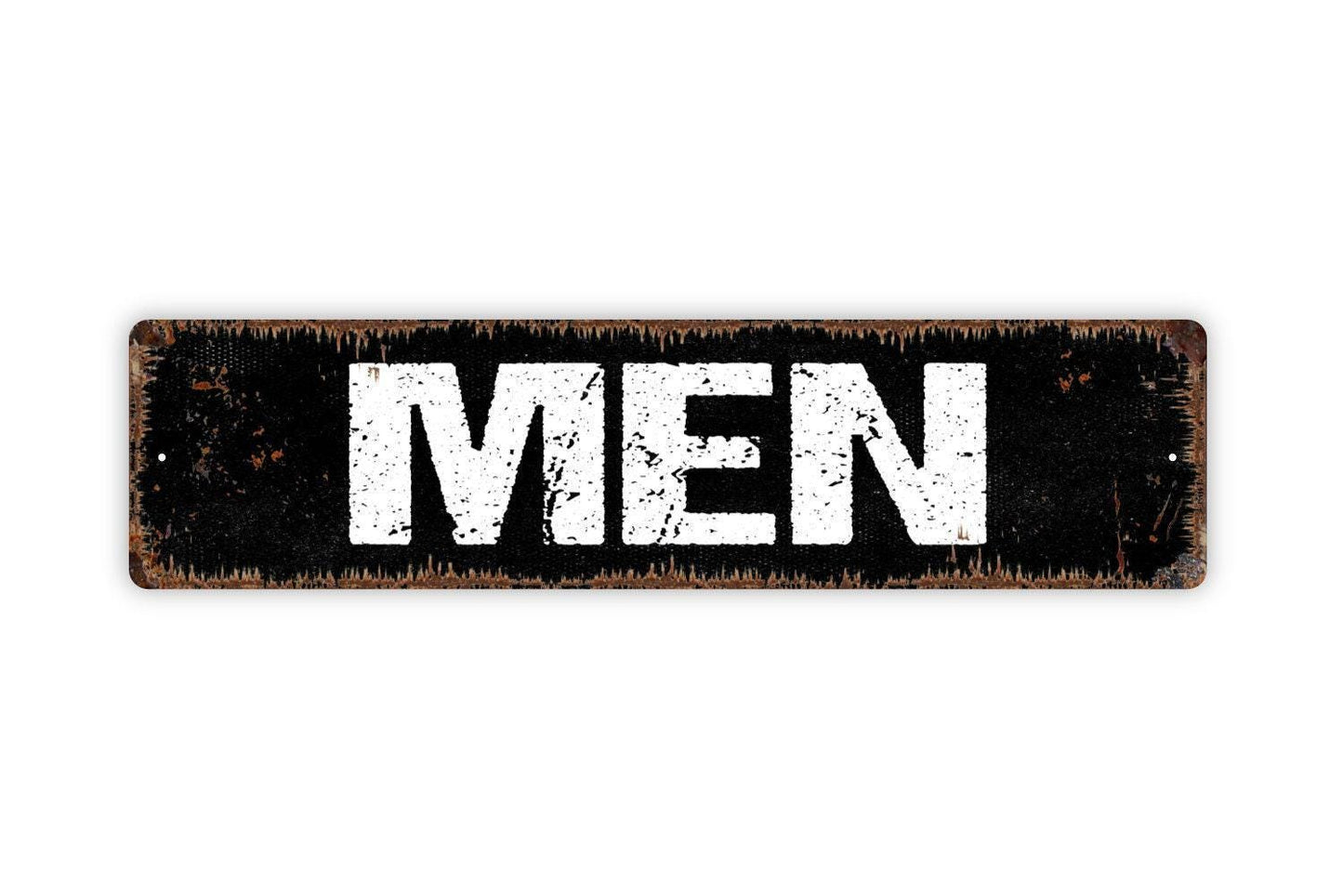 Men Sign - Restroom Bathroom Mens Guys Boys Locker Room Vinyl Sticker Or Street Metal Sign or Door Name Plate Plaque