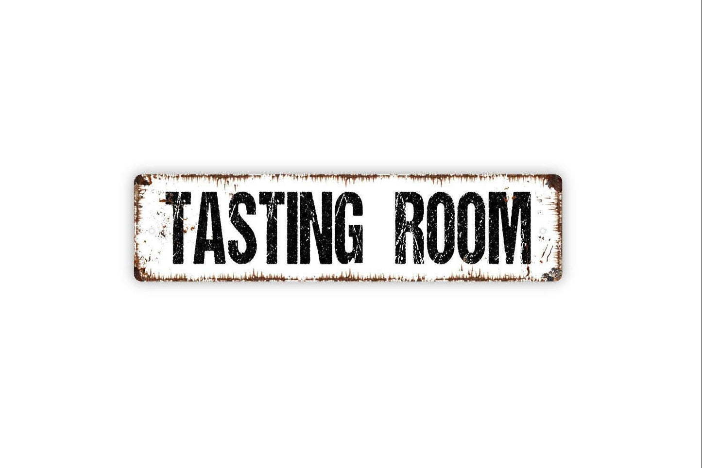 Tasting Room Sign - Winery Wine Bar Pub Pantry Kitchen Bakery Vinyl Sticker Or Street Metal Sign or Door Name Plate Plaque