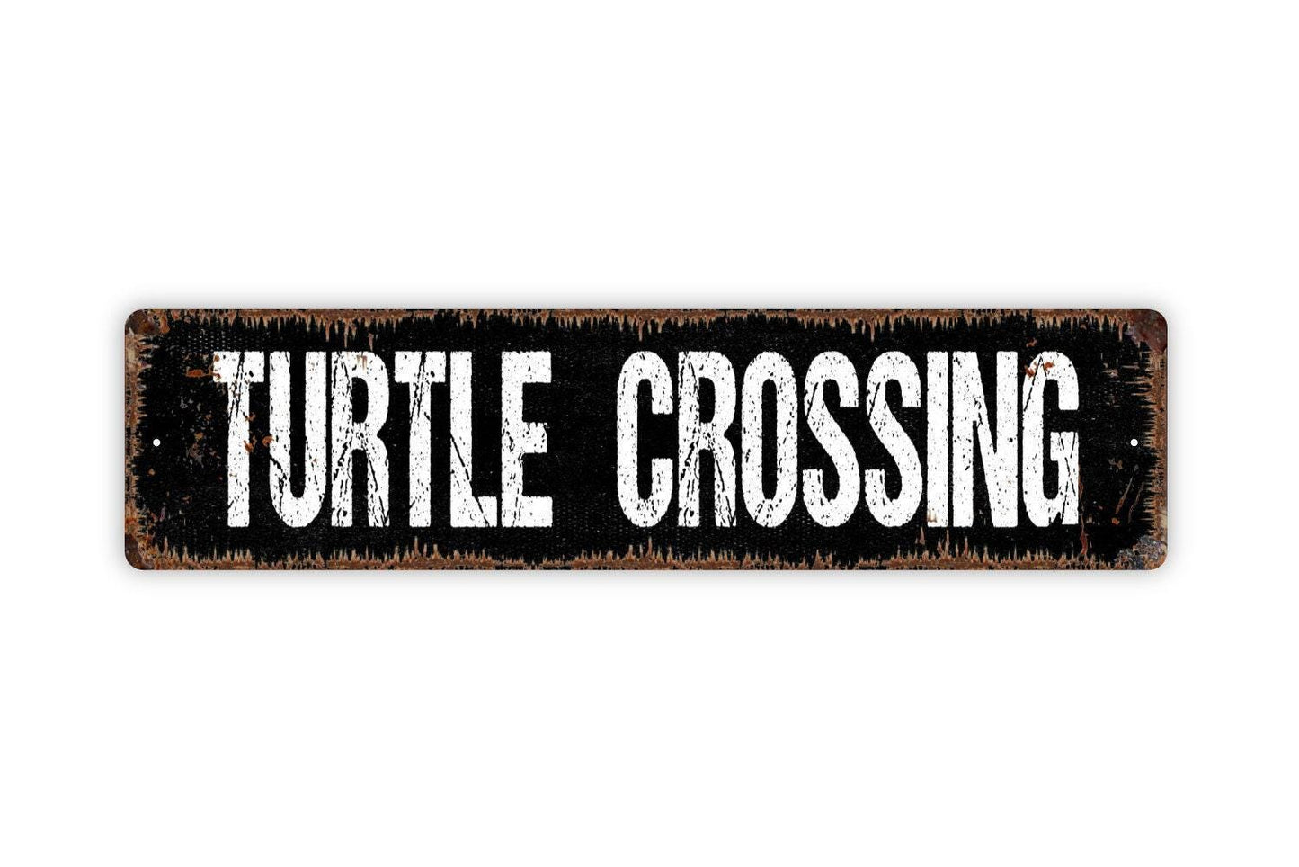 Turtle Crossing Sign | Animal Crossing Yard Sign | Funny Wildlife Sign | Garden or Driveway Decor | Metal Sign or Vinyl Sticker