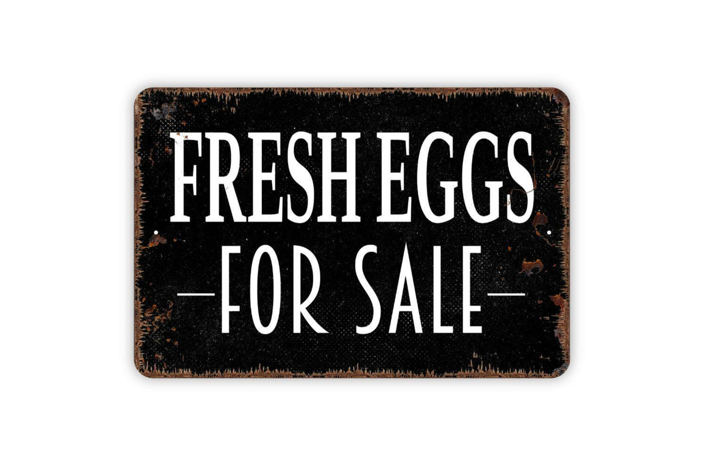 Fresh Eggs For Sale Sign | Rustic Farmhouse Kitchen Wall Decor | Country Market Sign | Custom Metal Sign or Vinyl Sticker | Chicken Coop Art