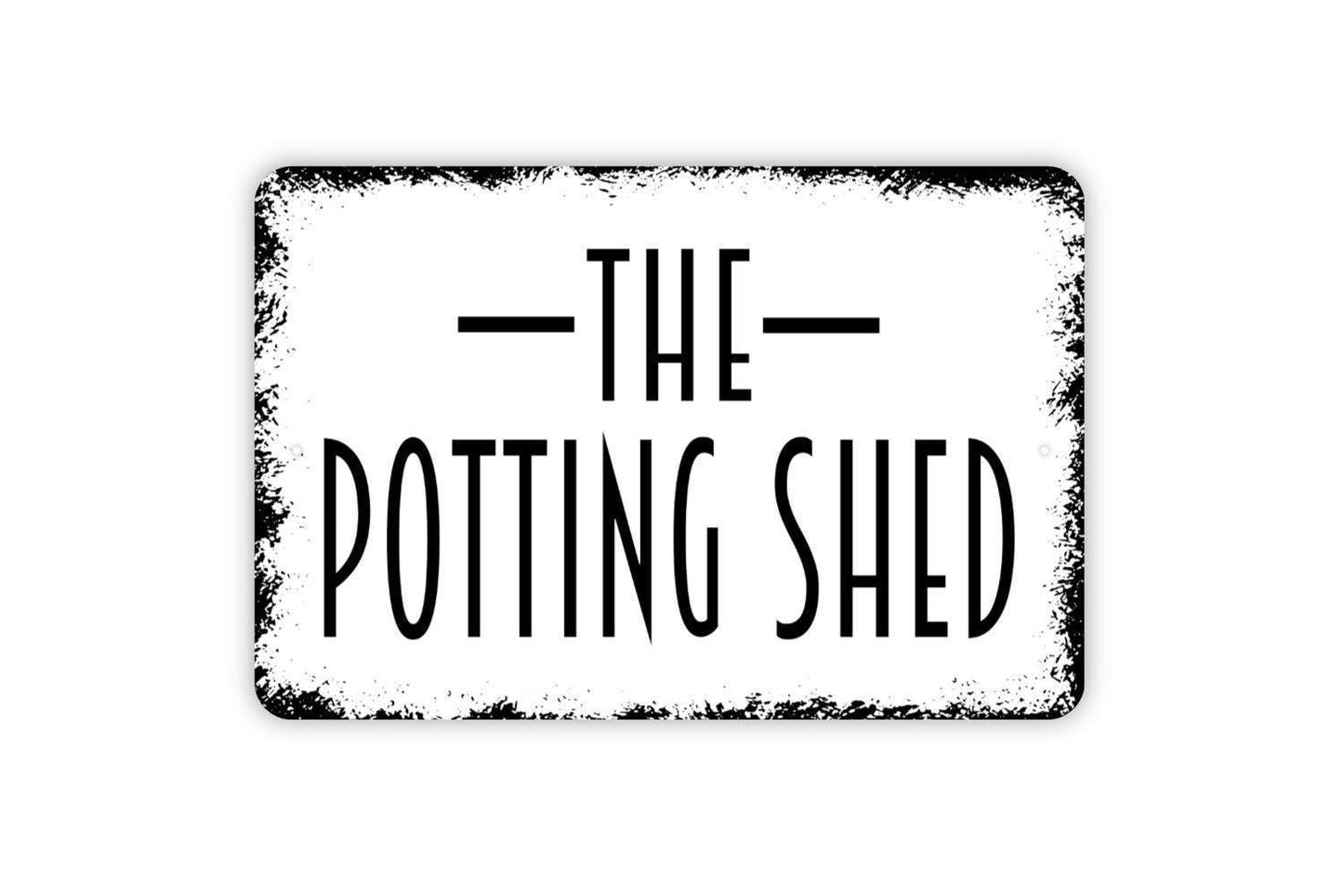 The Potting Shed Sign, Metal Sign, Farmhouse Wall Decor Modern Art Ranch