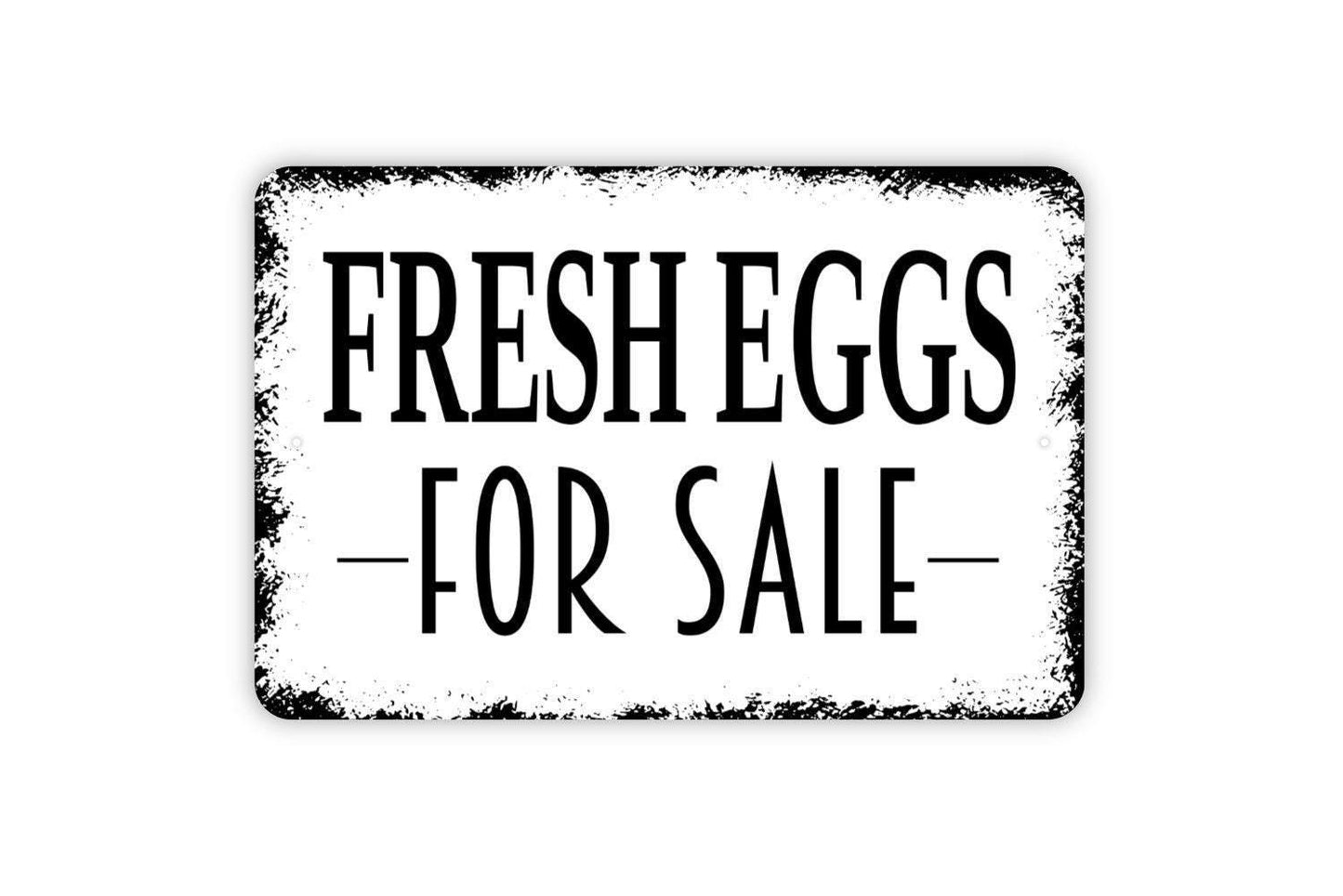 Fresh Eggs For Sale Sign | Rustic Farmhouse Kitchen Wall Decor | Country Market Sign | Custom Metal Sign or Vinyl Sticker | Chicken Coop Art