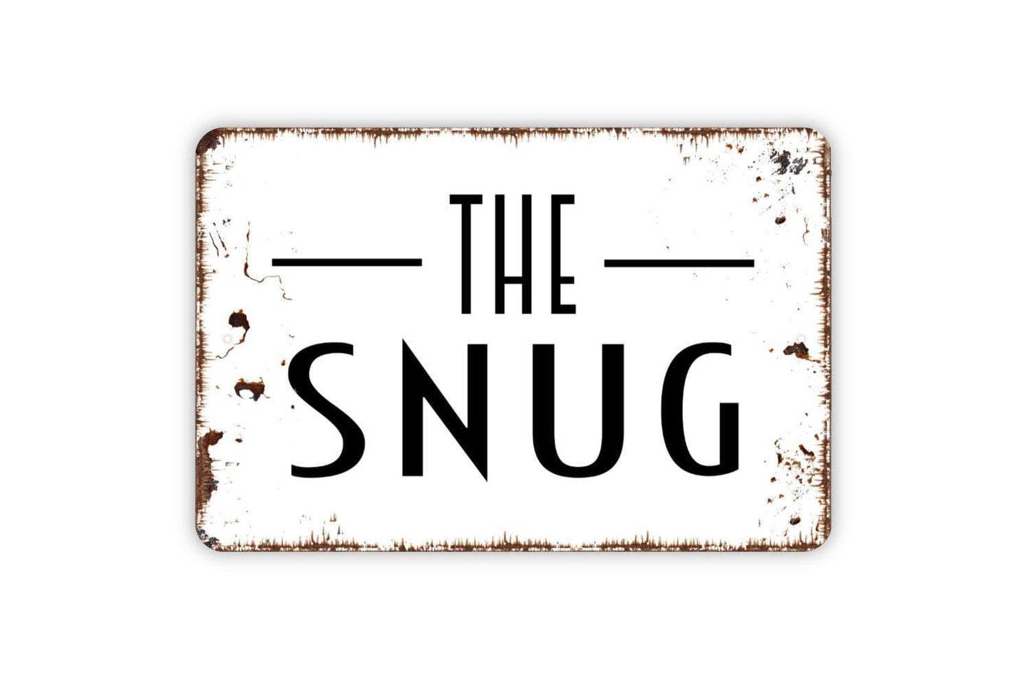 The Snug Sign Metal Wall Art or Vinyl Sticker for Pub, Bar, Home Bar, Irish Pub Decor, Man Cave, Cozy Bar Room, Rustic Wall Sign