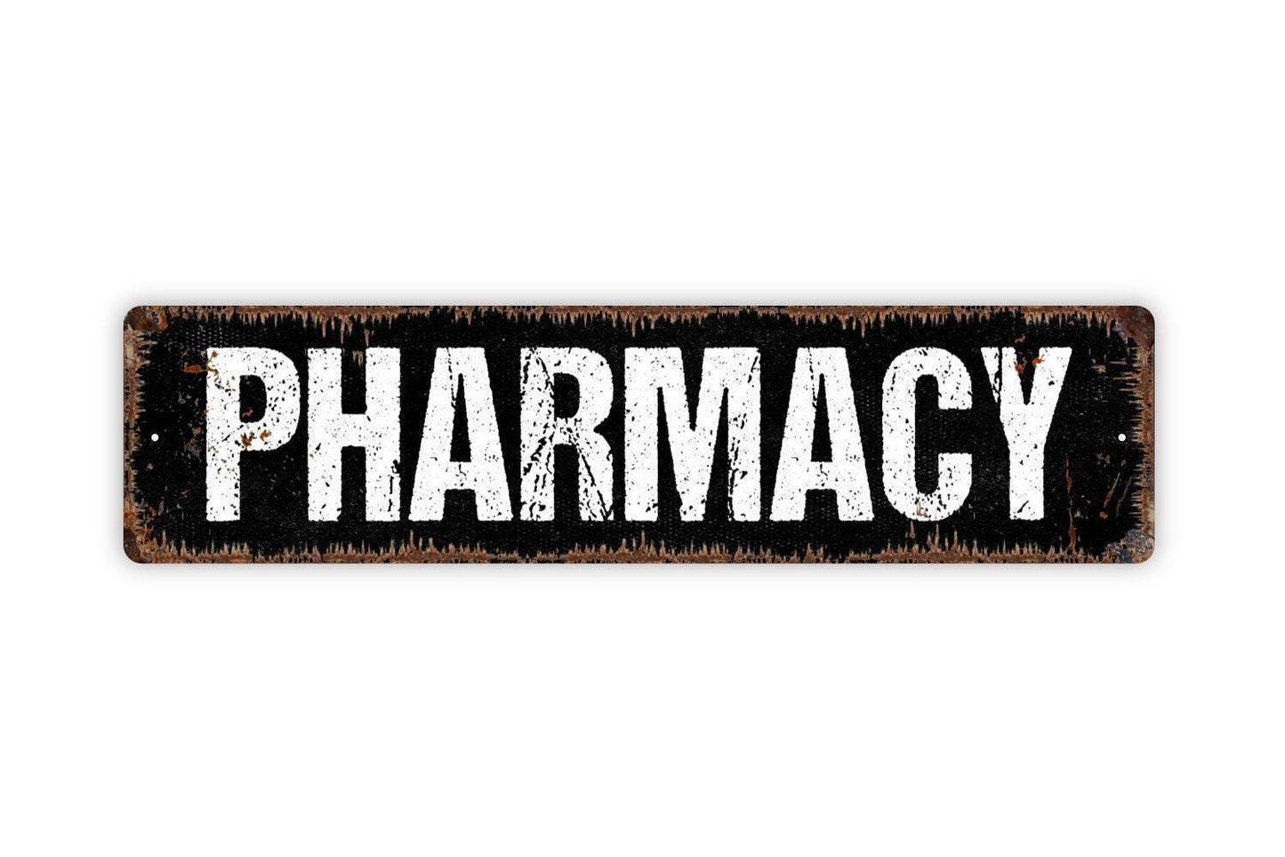Pharmacy Sign - Pharmacist Apothecary Medical Medicinal Vinyl Sticker Or Street Metal Sign or Door Name Plate Plaque