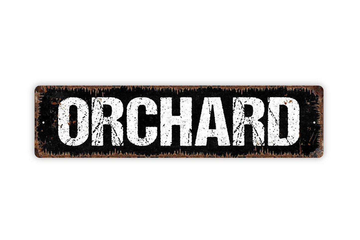 Orchard Sign | Farm or Backyard Fruit Tree Décor | Homestead Outdoor Wall Sign | Metal Orchard Sign or Vinyl Sticker Gift Idea
