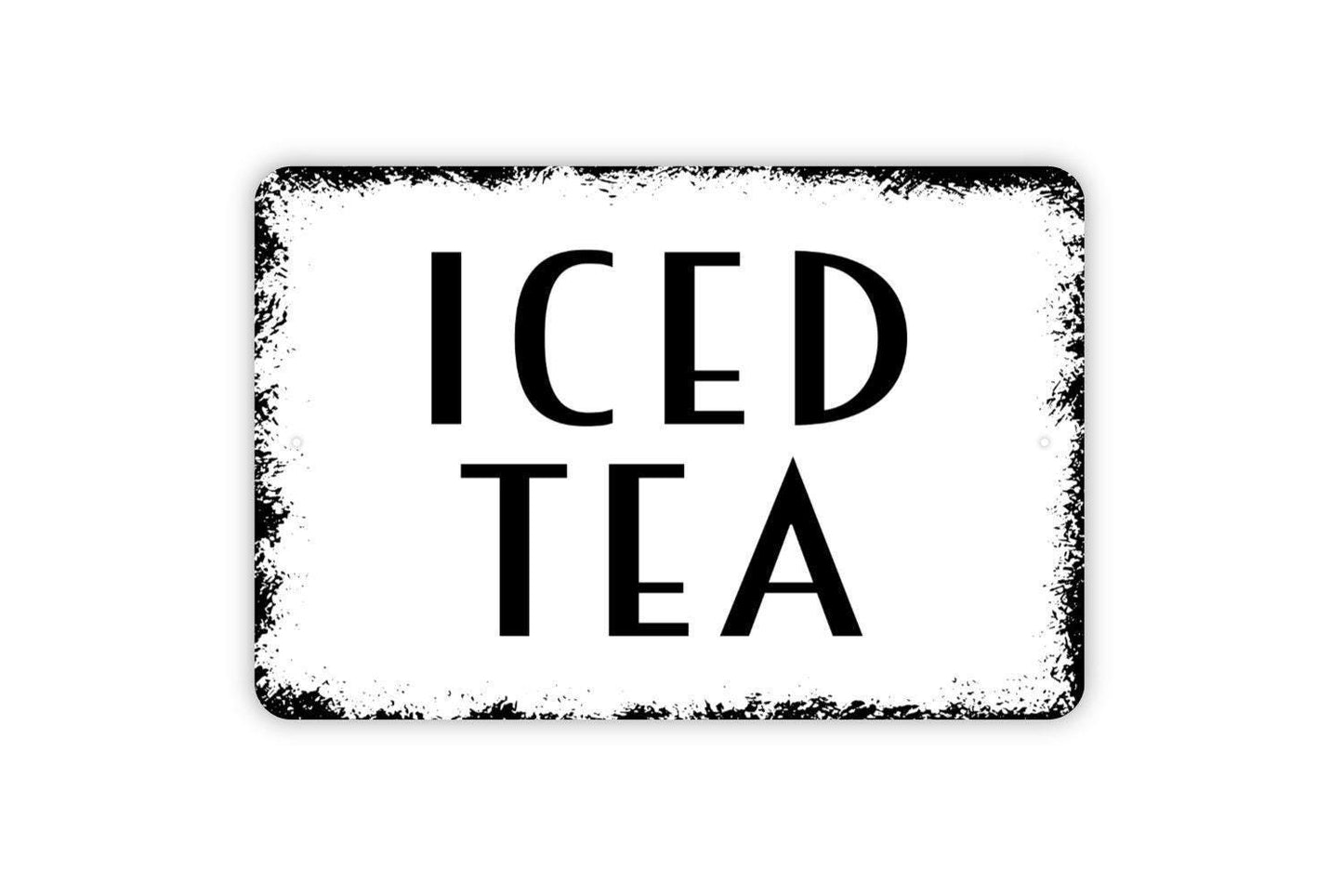 Iced Tea Sign - Kitchen Custom Indoor or Outdoor Metal Wall Art