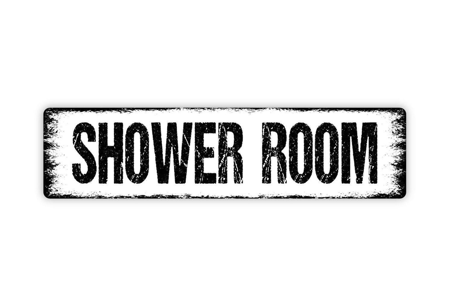 Shower Room Sign - Showers Locker Room Bathroom Restroom Mens Womens Shower House Rustic Street Metal Sign or Door Name Plate Plaque