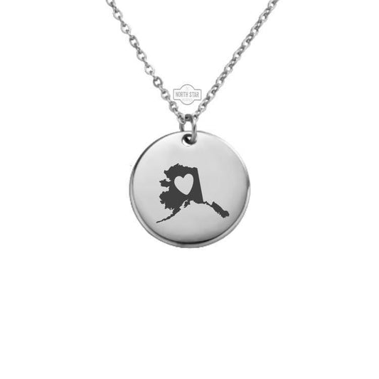 Alaska Necklace – Gold or Silver State Outline Charm – Personalized Gift for Alaska Lovers – Minimalist Jewelry – Keychain Available