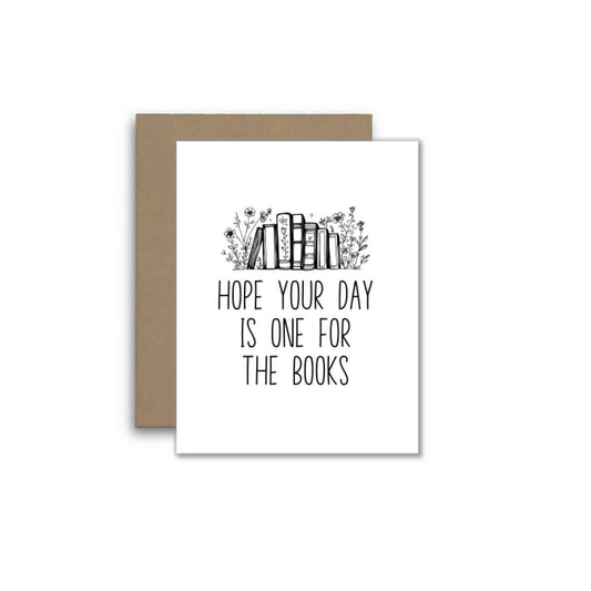 Hope Your Day Is One for the Books – Book Lover Card