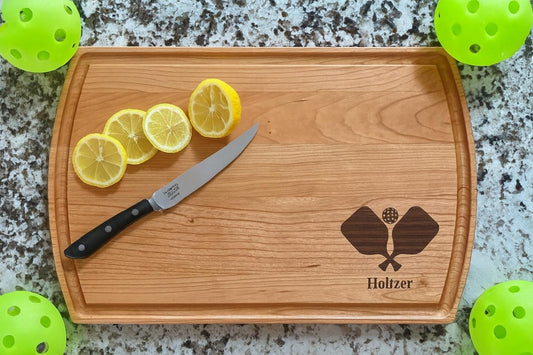 Pickleball Cutting Board | Pickleball Charcuterie Board | Custom Serving Tray | Personalized Housewarming Closing Gift | Sport Gift