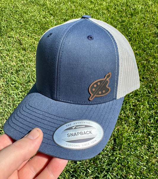 Artist Palette Hat – Creative Snapback or Trucker Cap for Painters, Creatives, and Art Lovers – Colorful Artist Gift for Him or Her