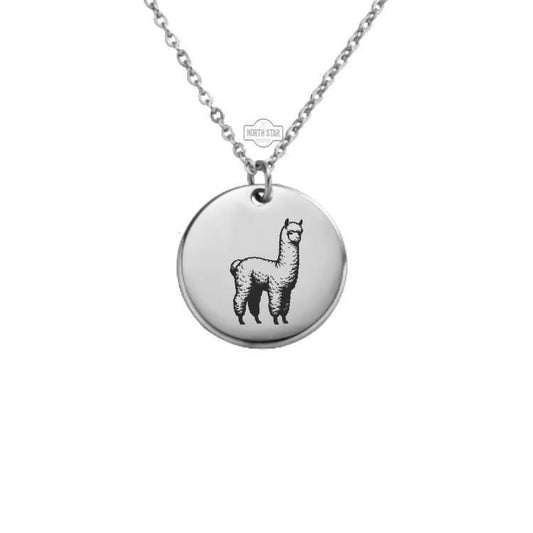 Alpaca Necklace – Gold or Silver Animal Charm – Personalized Farm Animal Jewelry – Cute Gift for Her – Keychain Option Available