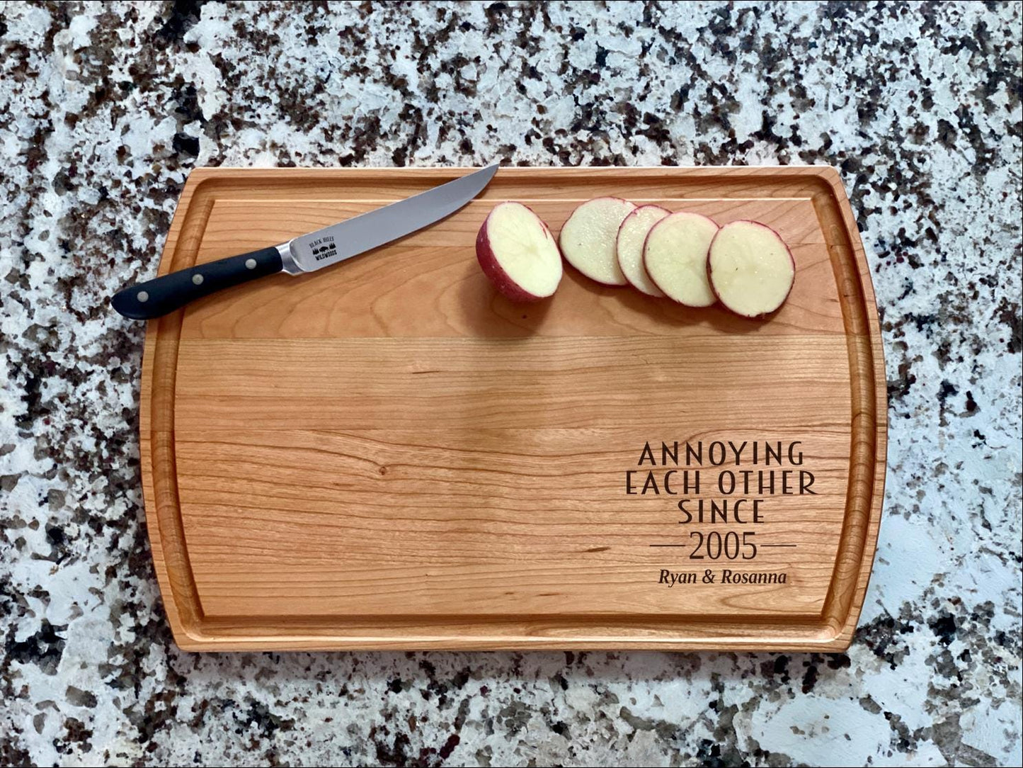 Annoying Each Other Since Anniversary Date Cutting Board | Wood Charcuterie Board | Custom Serving Tray | Personalized Gift
