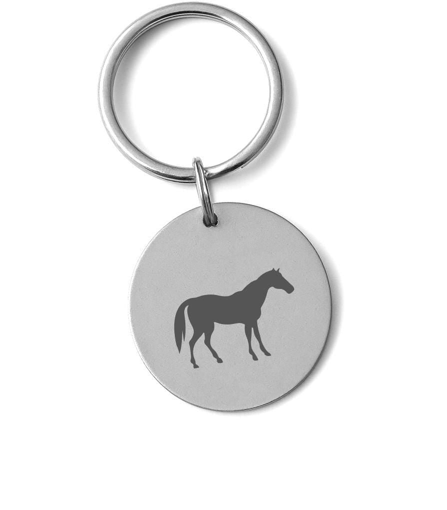 Personalized Horse Necklace – Custom Name or Initial – Equestrian Jewelry – Horse Lover Gift – Engraved Horse Pendant for Her