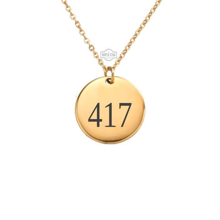 Area Code Necklace or Keychain – Custom Number Pendant Gift for Her or Him, Hometown Pride Jewelry in Gold or Silver