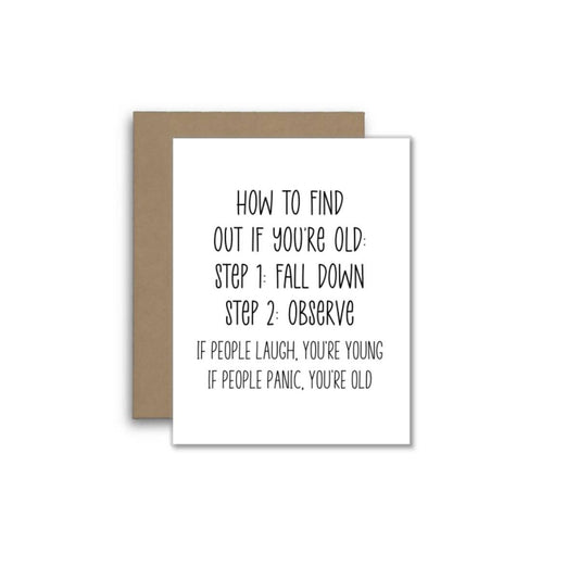 Funny Birthday Card – How to Tell If You’re Old 😂