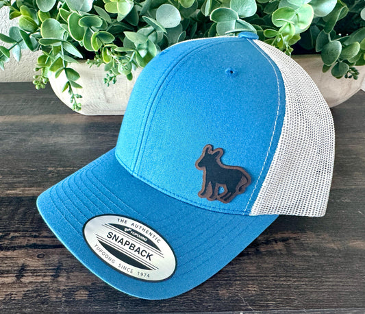 Donkey Patch Trucker Hat – Snapback Cap, Farm Animal Hat, Funny Country Gift, Rustic Western Style Hat