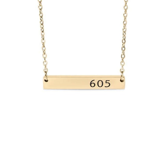 Area Code Bar Necklace or Keychain – Hometown Pride Gift – Custom Location Jewelry – Long Distance or City Love Keepsake