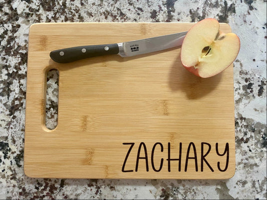 Personalized Family Name Cutting Board | Last Name Charcuterie Board | Custom Serving Tray | Personalized House Gift | Wedding Anniversary