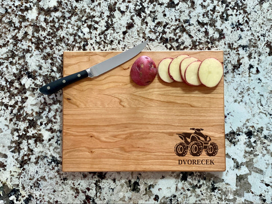 ATV Four Wheeler Cutting Board | Offroading Charcuterie Board | Custom Serving Tray | Personalized ATV Gift