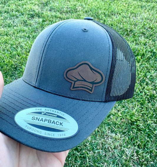 Chef Hat – Trucker or Snapback Cap with Chef Design – Fun Gift for Cooks, Grill Masters, Bakers & Food Lovers - Sous Chef Baseball Cap