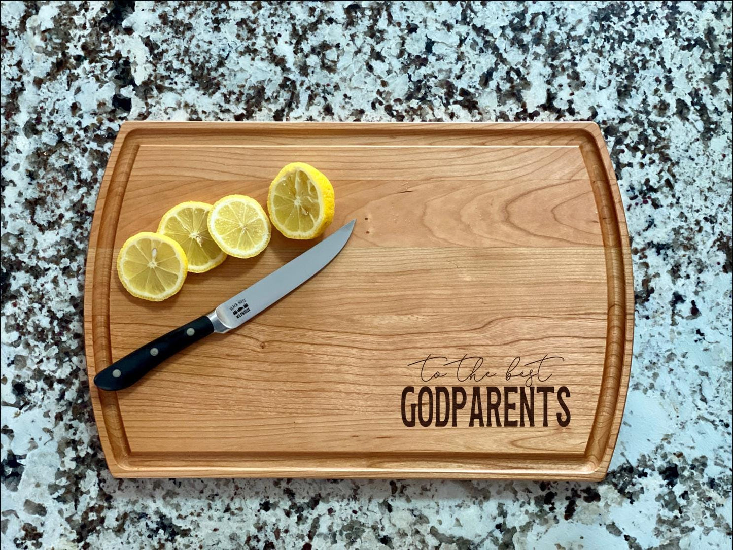 To The Best Godparents Cutting Board | Godmother Godfather Charcuterie Board | Custom Serving Tray | Personalized Gift for Mom Mum