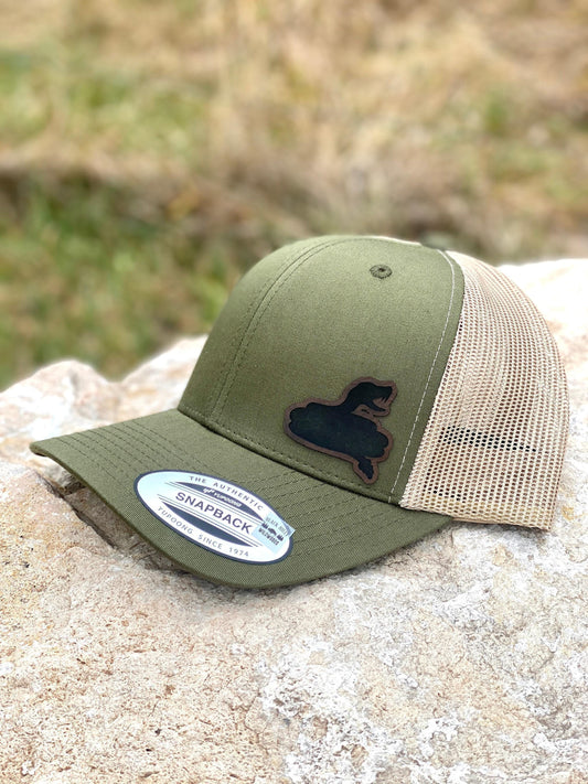 Snake Hat – Snapback Trucker Hat with Leatherette Patch – Serpent Cap – Reptile Lover Gift – Snake Head Hat – Cool Wildlife Trucker Hat