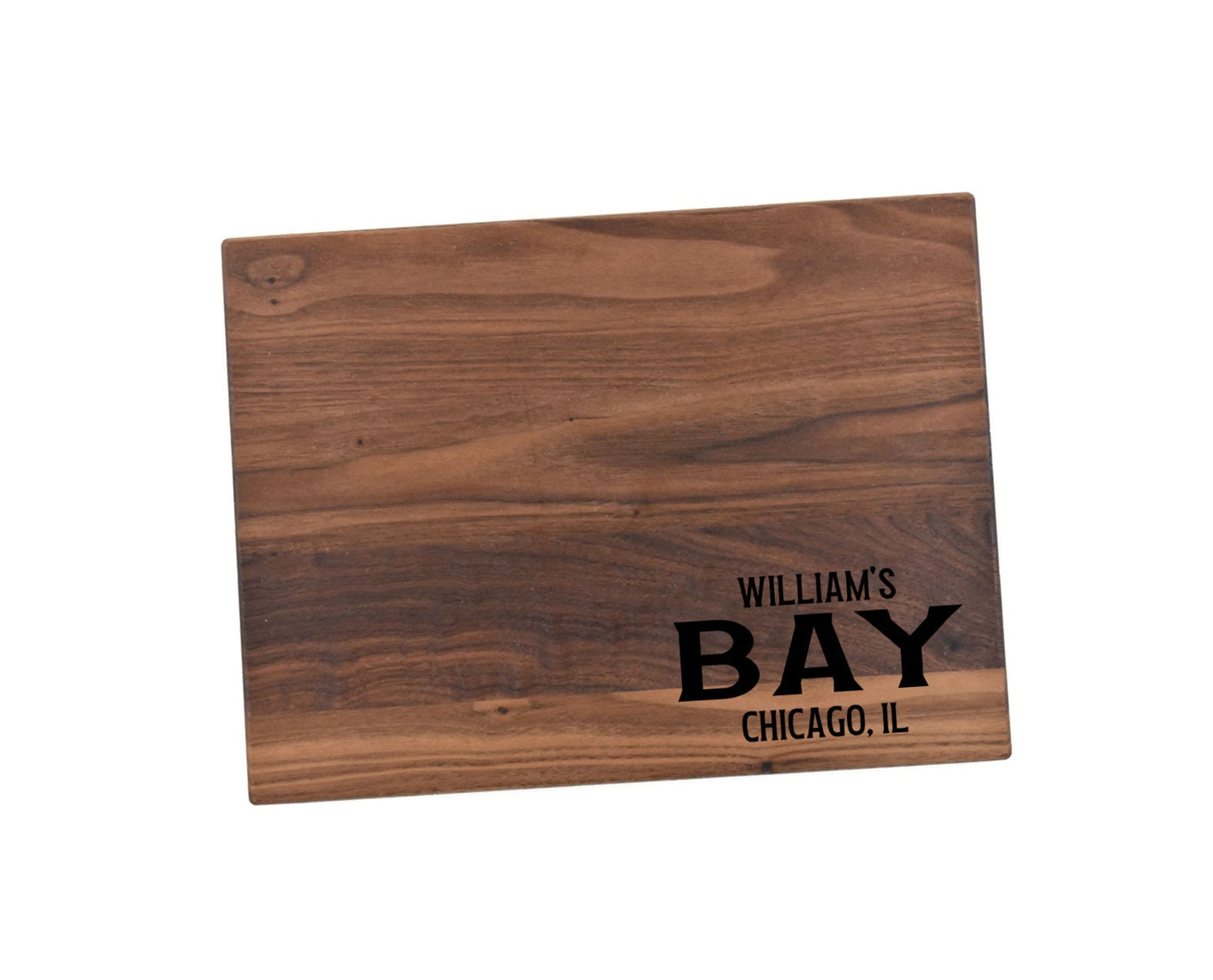 Personalized Bay Cutting Board | Bay Charcuterie Board | Custom Serving Tray | Personalized House Closing Gift | Wedding Anniversary Gift