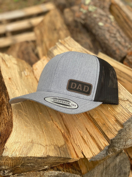 Dad  Trucker Hat – Rustic Snapback Cap for Fathers, Father’s Day Gift, Casual Dad Hat with Engraved