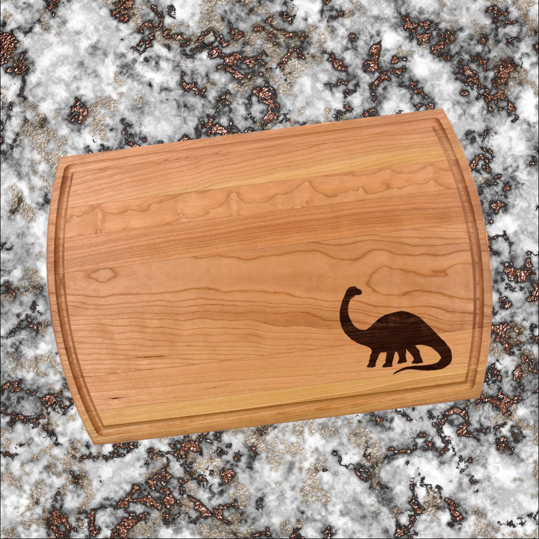 Brontosaurus Cutting Board | Dinosaur Charcuterie Board | Custom Serving Tray | Personalized Dinosaur Gift | Reptile Tray