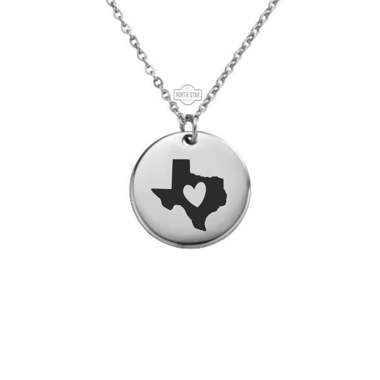 Texas Necklace – Gold or Silver State Outline Charm – Personalized TX Jewelry Gift – Custom Home State Pendant – Keychain Available