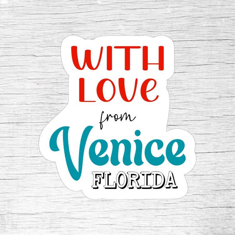 With Love From [City, State] Custom Location Sticker