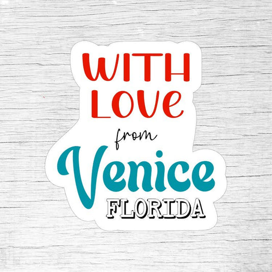 With Love From [City, State] Custom Location Sticker