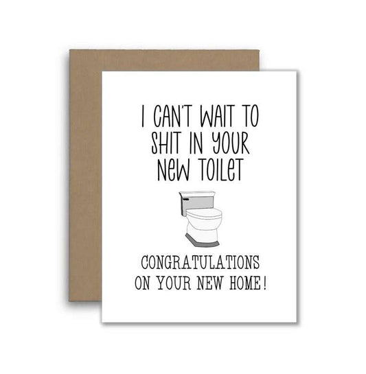 Funny New Home Toilet Humor Housewarming Card