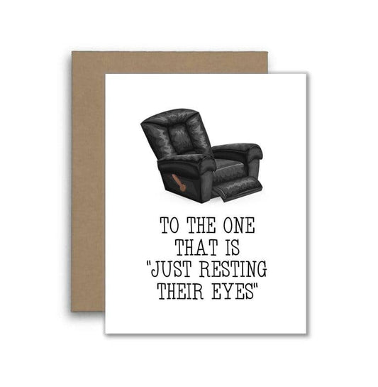 Funny Birthday Card for Best Friend - Just Resting Eyes